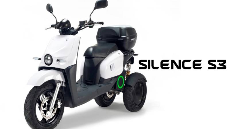 Silence S03, una scooter eléctrica de reparto con 3 ruedas